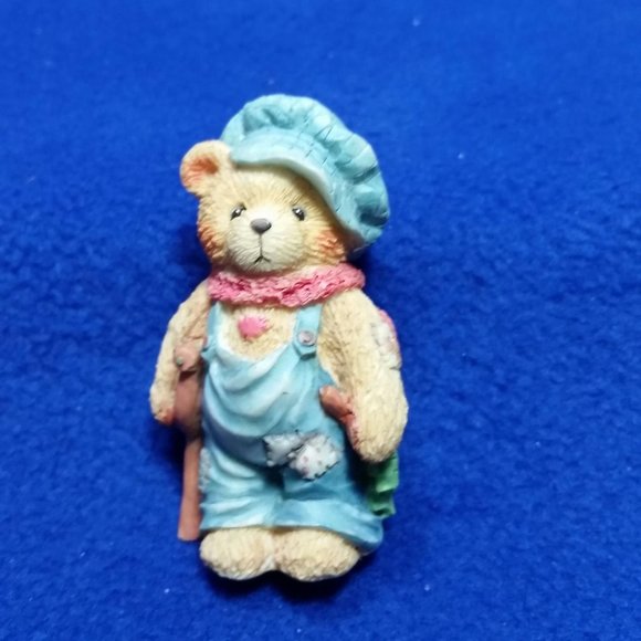 Cherished Teddies Tiny Ted Bear God Bless US Everyone Figurine Enesco 614777 - Picture 8 of 10